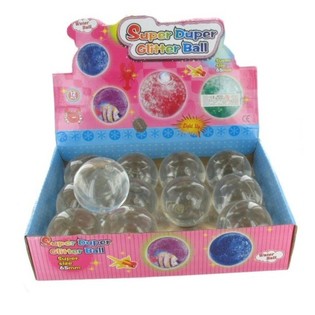 Glitter Bouncy Ball in Display Box (12 pcs.)