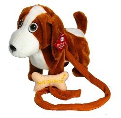 WALKING THE DOG - Walking Toy Dog with Leash