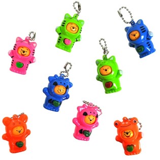 BEAR KEYCHAIN WITH ROTATING FACES (100 pcs)