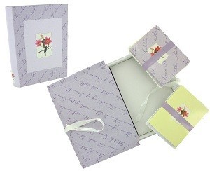 Greeting Card Book - Flower Design (2 pcs)