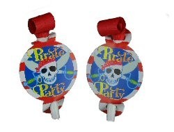 Pirate Birthday Party Horns (6x6 pcs)