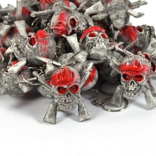 Pirate Skull Keychain (24 pcs.)