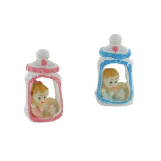 Baby Shower & Birth Favor - Baby in Bottle 5.5 cm (12 pcs)