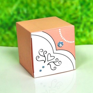 Wedding Treat Gift Boxes - Woman / Bride Model (12 pcs)