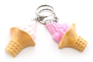 Ice Cream Cone Keychain (12 pcs.)