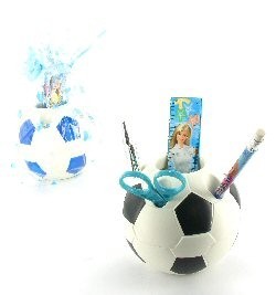 Football Pencil Holder incl. Pencils etc. (12 pcs)
