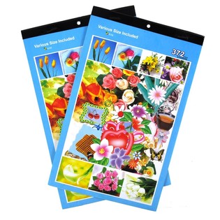 STICKER BOOKS MODEL: FLOWERS (12st.) *** SALE - PASTE NO MORE ***!