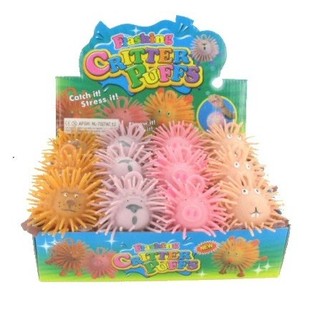 Glitter Puffer Balls with Light (12 pcs)