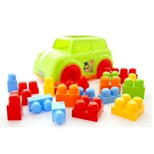 Toy Car with Large Building Blocks (2 pcs)