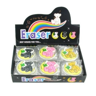 LARGE BEAR ON MOON ERASER (30 pcs)