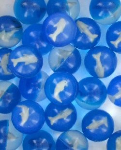 Dolphin Bouncy Ball - 4cm (24 pcs)