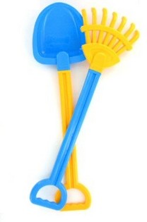 Large Beach Shovel and Rake Set (2 pcs.)
