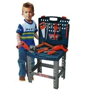 Toy Toolbench in Carrying Case
