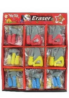 TOOL ERASERS IN DISPLAY (36 pcs)