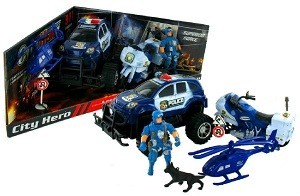 Police Toy Play Set (2 pcs.) | B2B Wholesale Toys