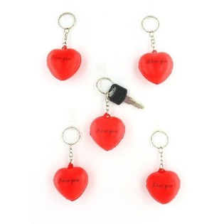 HEART-SHAPED KEYRING (12 pcs.)