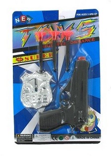 Police Toy Set on Card (10 pcs)