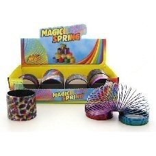 Magic Rainbow Spring Toy in Display Ø 7.5 cm (12 pcs)