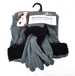 3-Piece Microfleece Set Grey
