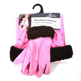 MICRO FLEECE SET 3 PIECES PINK