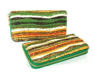Multicolor Green Wallet (Ibiza Style) - 1 pc