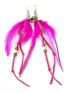 Ibiza Style Earring Fuchsia Shell (1 pc)