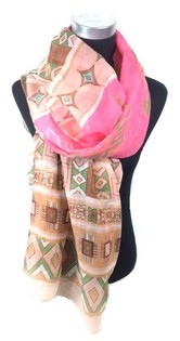Pink Ibiza Style Scarf (1 pc)