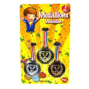 3-Piece Medal Set on Card (12 pcs.)