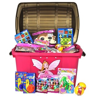 Large Princess Treasure Chest Lucky Dip Box (With 100 Deluxe Gifts)