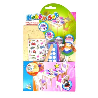 Wooden 3D Puzzle Hobby Craft Set (24 pcs)