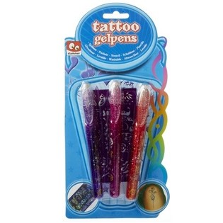 3 Tattoo Gel Pens on Card (12 pcs.)