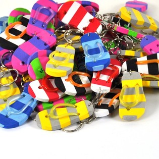 Slipper Shaped Keychain (100 pcs)