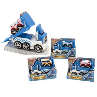 Toy Truck with Trailer, Light & Sound (6 pcs)
