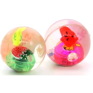Transparent Bouncy Balls with Figures (36 pcs)
