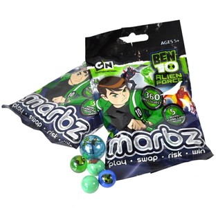 Ben 10 Marbles in Bag - 5 Pieces (15 Sets)