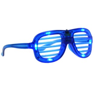 SHUTTER SHADES GLASSES WITH LIGHT - COLOR: BLUE (12st).
