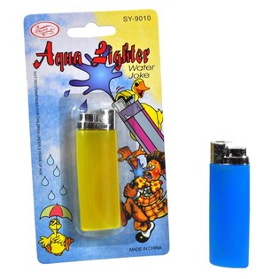 Prank Water Pistol Lighter on Card (24 pcs)