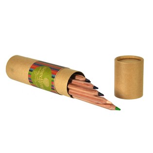 Seedling - 12 Thick Colored Pencils in Tube (Set of 4)