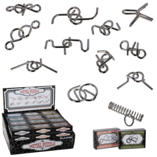 METALS PATIENCE GAMES IN DISPLAY (48pcs.)
