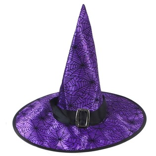 PURPLE WITCH HAT WITH BUCKLE (6 pcs.)