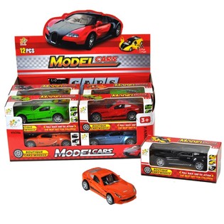 Friction Toy Sports Cars in Display (12 pcs)