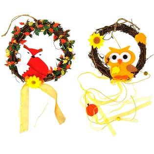 Decorative Wreath with Animals (24 pcs)