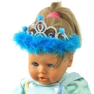 SILVER crown with PLUSH BLUE RIDGE AND BULLETS (12st).