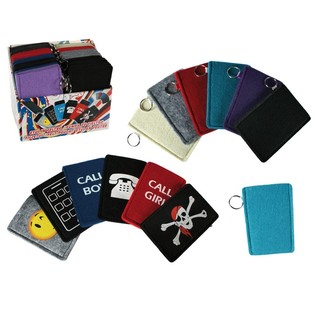 Mobile Phone Pouches with Keychain in Display (48 pcs)