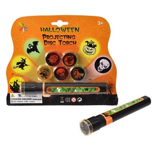 Halloween Projection Flashlight on Card (with 6 Attachments)