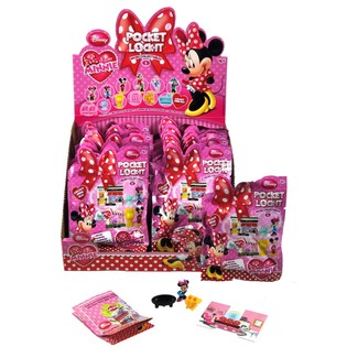 DISNEY MINNIE MOUSE POCKET LOCK IT COLLECTABLES (24st).