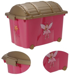 Large Toy Storage Box with Princess Motif