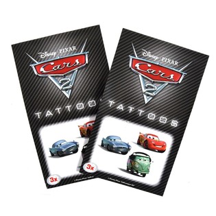 3-Piece Disney Cars 2 Temporary Tattoo Set (50 pcs)