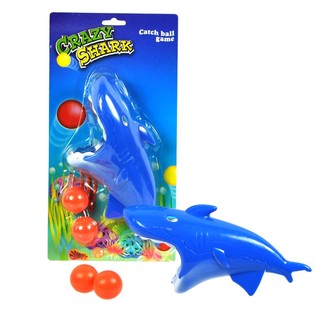 MEGA LARGE SHARK CLICK 'N' CATCH GAME ON CARD (12 pcs)