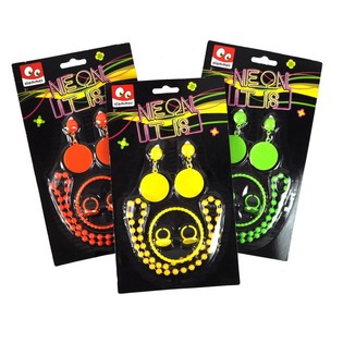 NEON JEWELLERY SET TO MAP (12st).